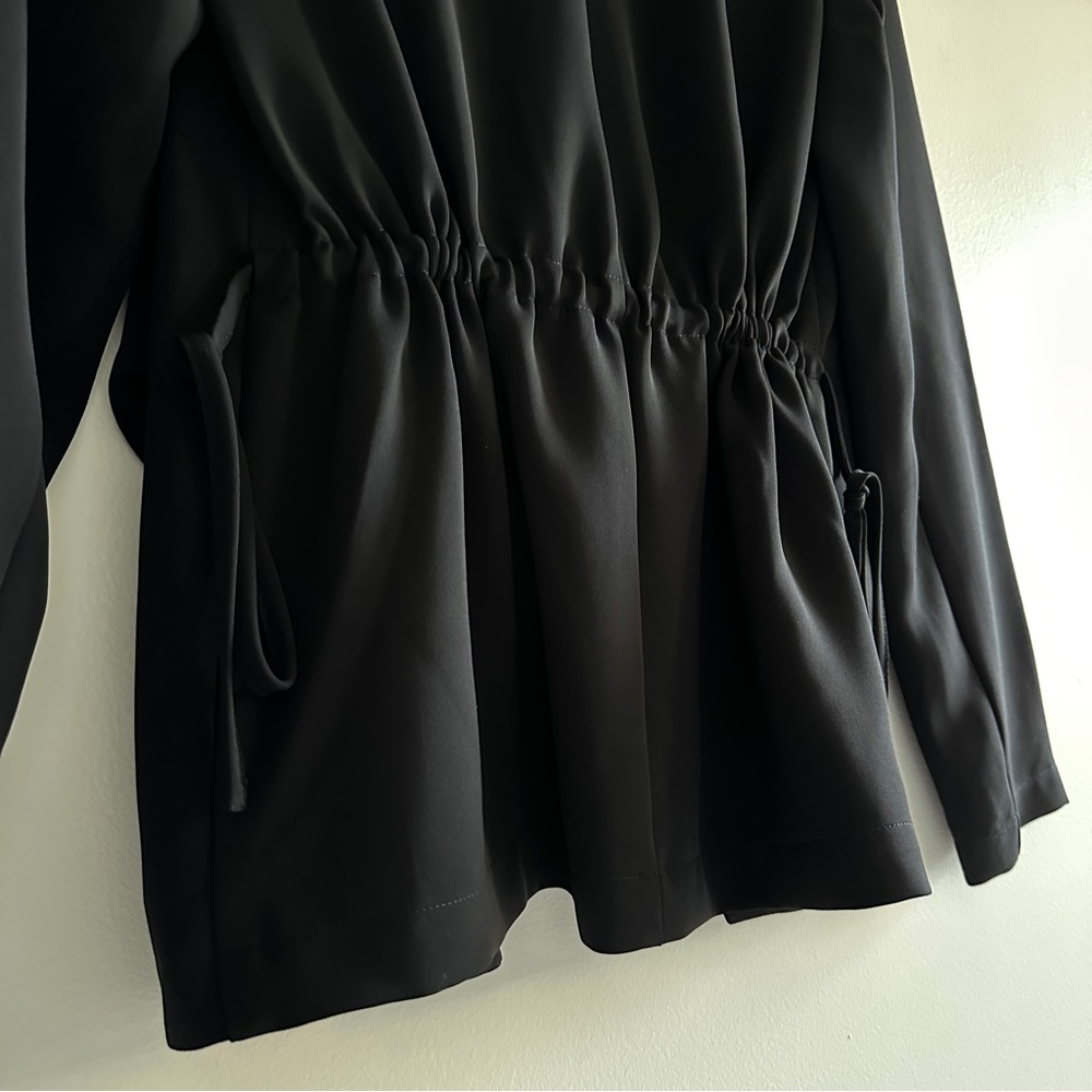 Express: Drawstring Open Front Blazer Jacket - image 5